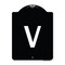 Signmission Sign with Letter V Heavy-Gauge Aluminum Architectural Sign, 24" x 18", BW-1824-22922 A-DES-BW-1824-22922 - alternate 1